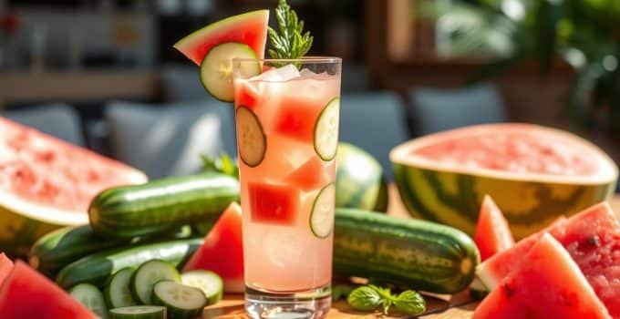 Cucumber Watermelon Mocktail