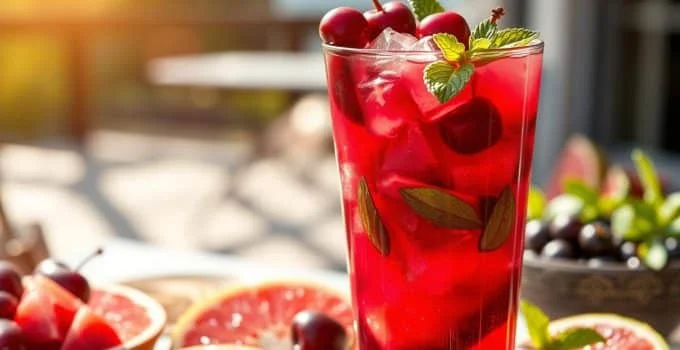 Dark Cherry Mocktail