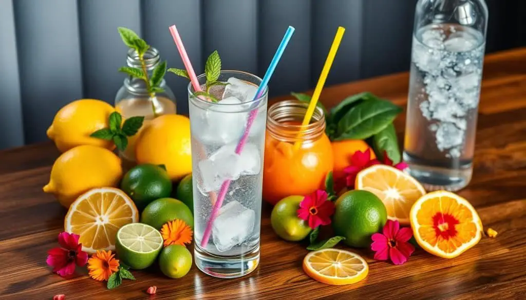 Fab Forty Fizz Mocktail ingredients
