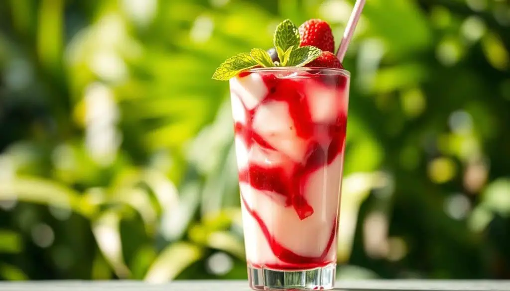 Flavor profiles and visual appeal of the Vanilla Berry Swirl Mocktail