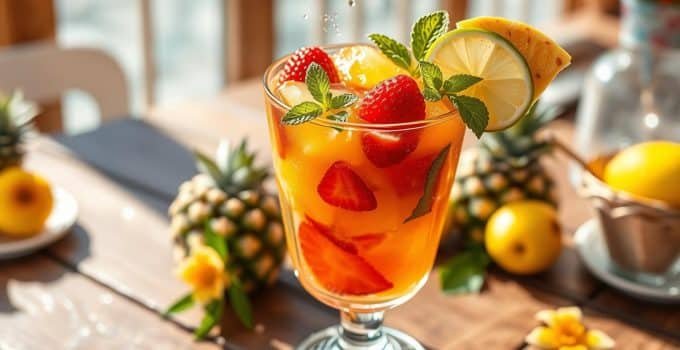 Forty and Fabulous Fruit Punch Mocktail