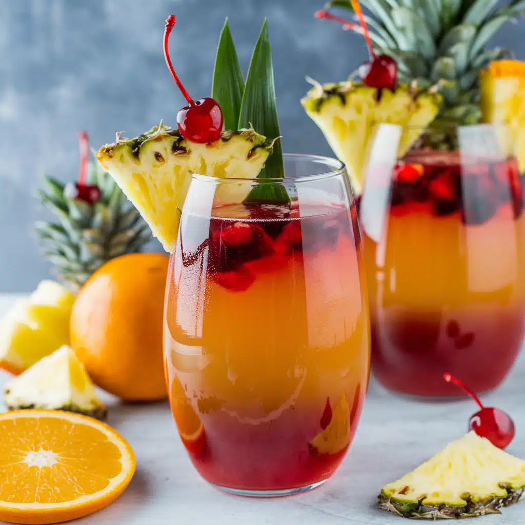 Forty and Fabulous Fruit Punch Mocktail