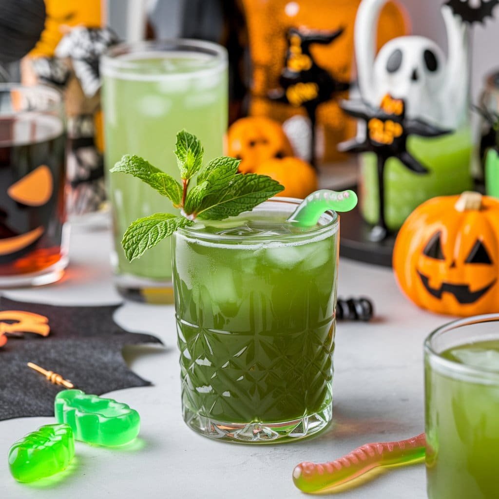 Ghoulish Green Mocktail