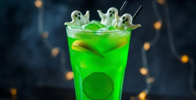 Ghoulish Green Mocktail