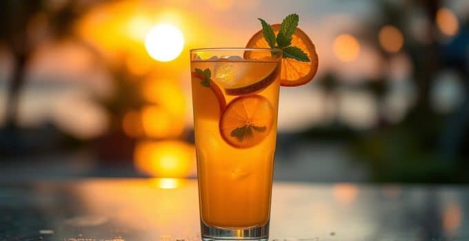 Golden Hour Glow Mocktail