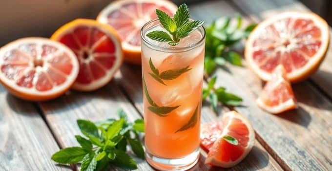 Grapefruit Mint Mocktail