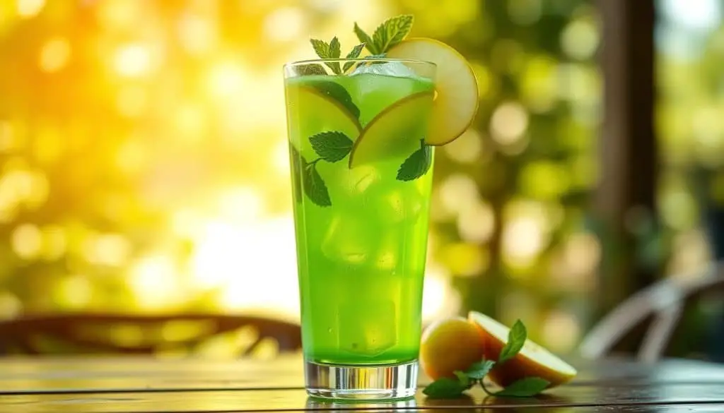 Green Apple Mint Cooler Mocktail