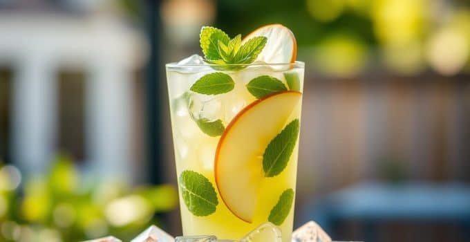Green Apple Mint Cooler Mocktail