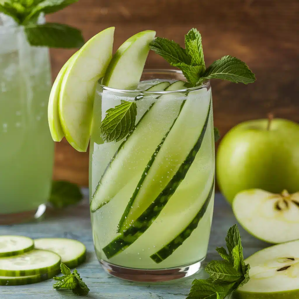 Green Apple Mint Cooler Mocktail