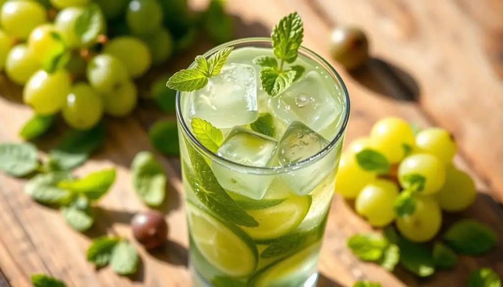 Green Grape Mint Mocktail