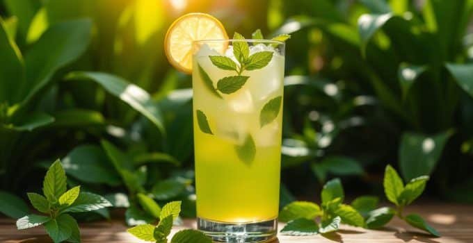 Green Lemonade Mocktail