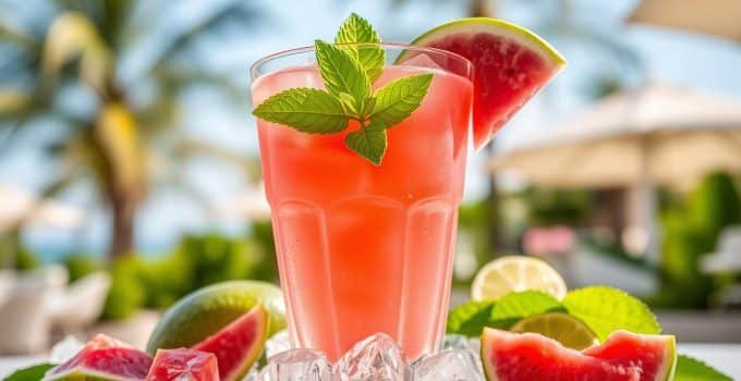 Guava Mint Mocktail