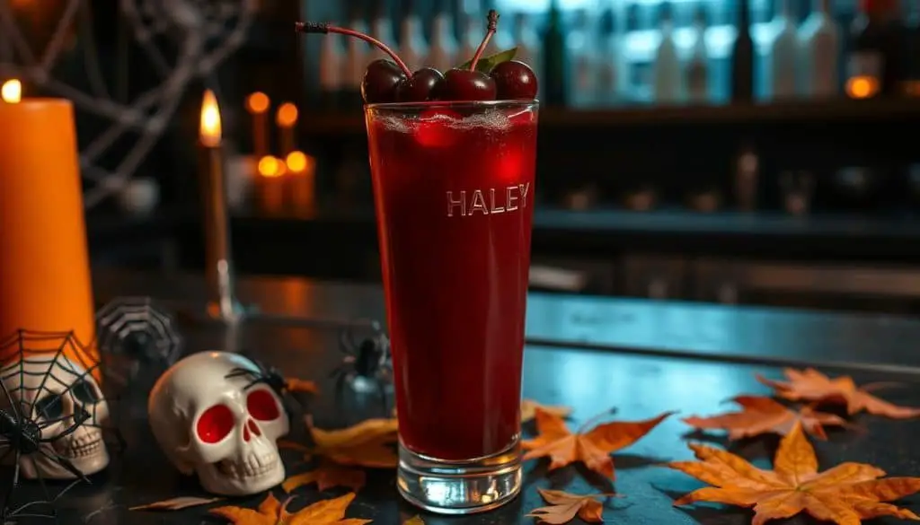 Halloween mocktail garnish ideas
