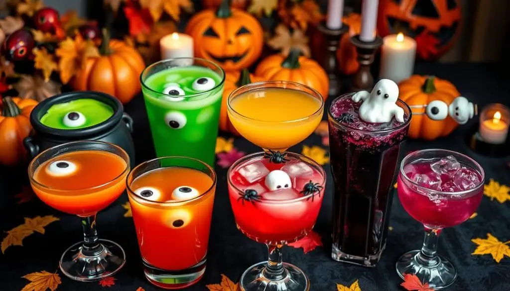 Halloween mocktail variations