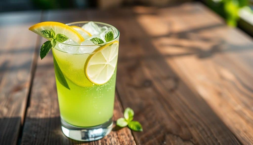 Honeydew Basil Fizz Mocktail