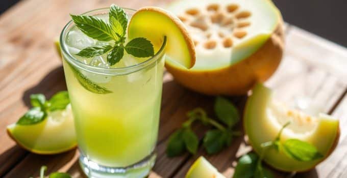Honeydew Basil Fizz Mocktail