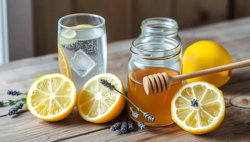 Ingredients for Lemon Lavender Mocktail