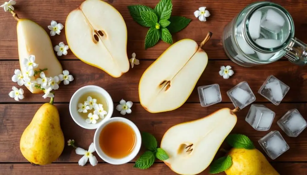 Jasmine Pear Mocktail Ingredients
