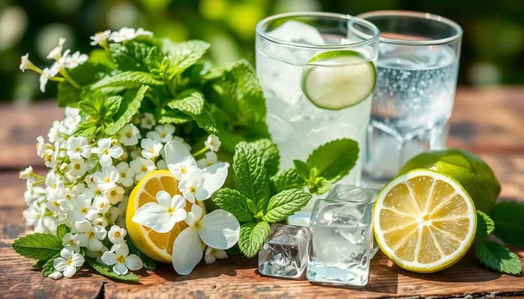 Key ingredients for Baby's Breath Mocktail