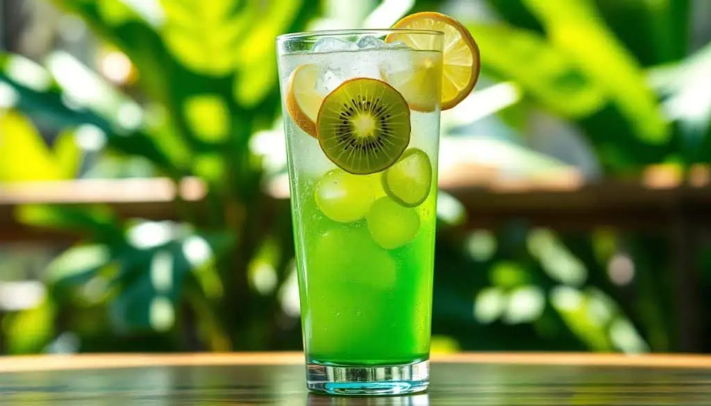 Kiwi Lime Sparkler Mocktail