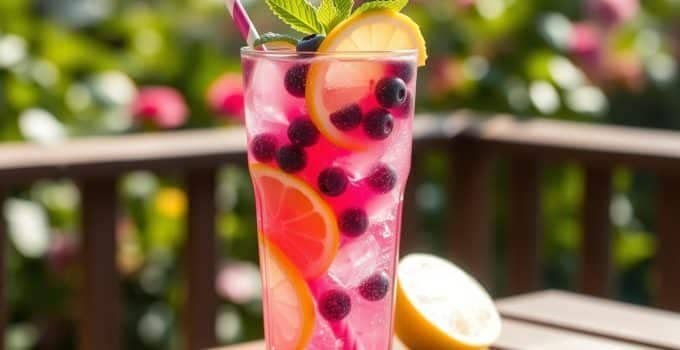 Lemon Blueberry Mocktail