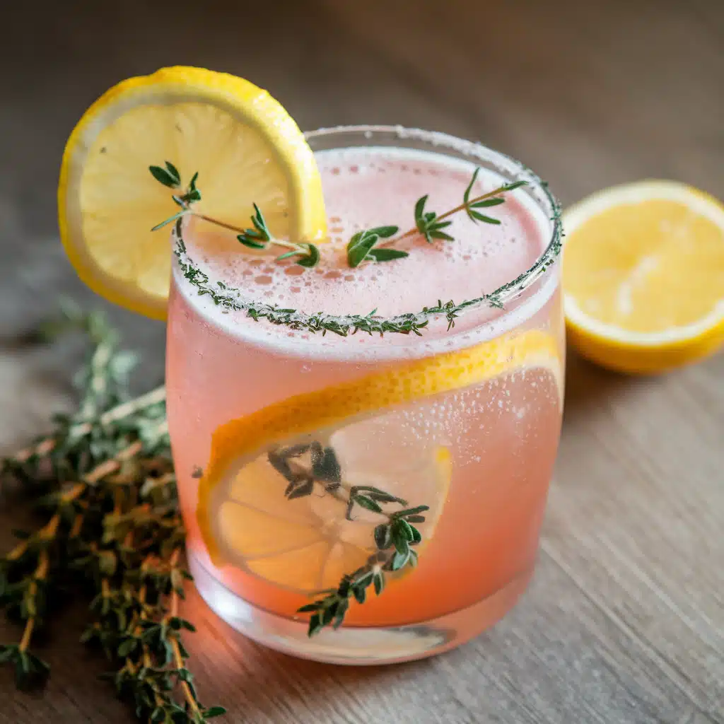 Lemon Thyme Sparkler Mocktail