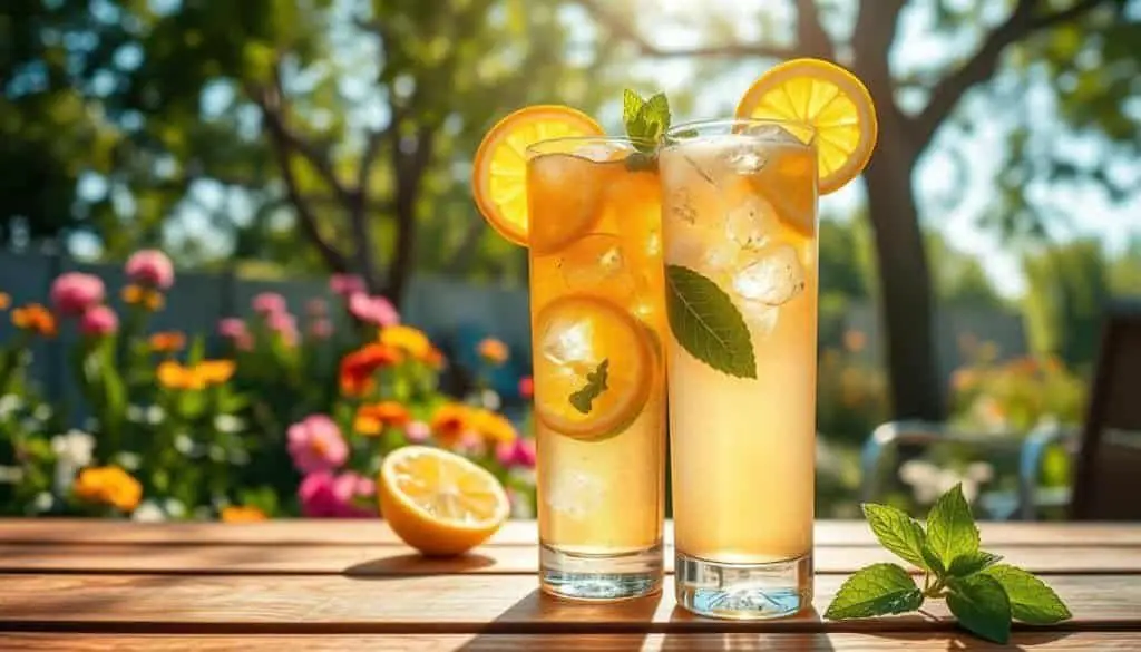 Lemonade Iced Tea Mocktail for summer entertaining