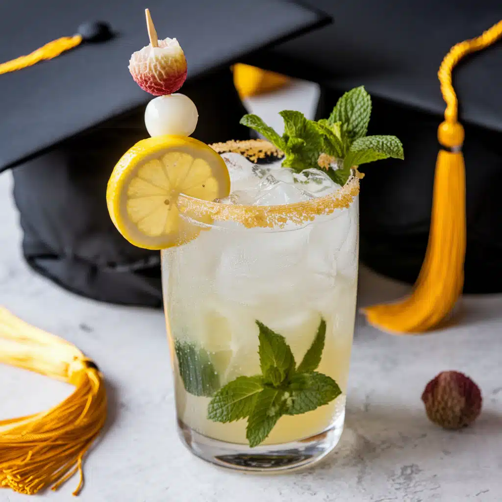 Lychee Lemon Fizz Mocktail