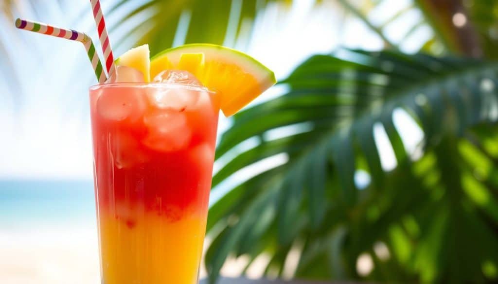 Melon Mango Punch Mocktail