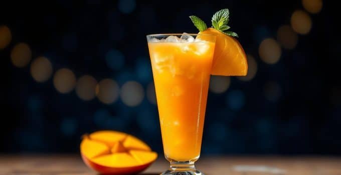 Midnight Mango Mist Mocktail