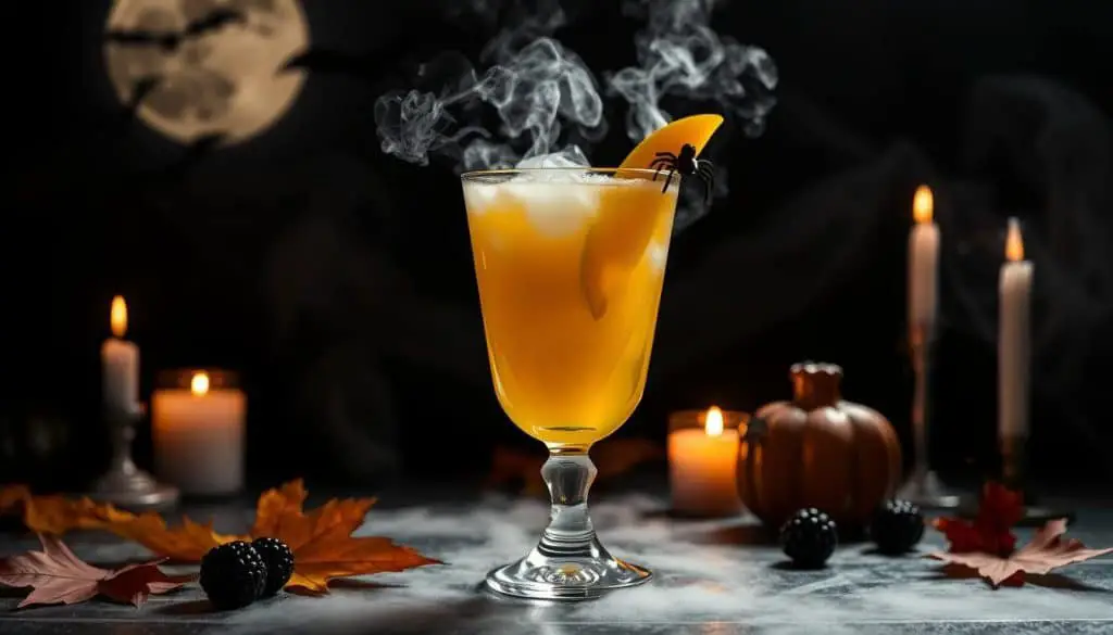 Midnight Mango Mist Mocktail presentation ideas