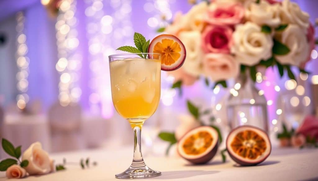 Passionfruit Bliss Mocktail for Wedding Reception Drinks
