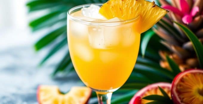 Passionfruit Pineapple Mocktail