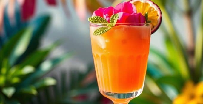 Passionfruit Rose Mocktail