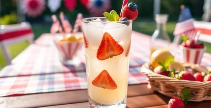 Patriotic Lemonade Mocktail