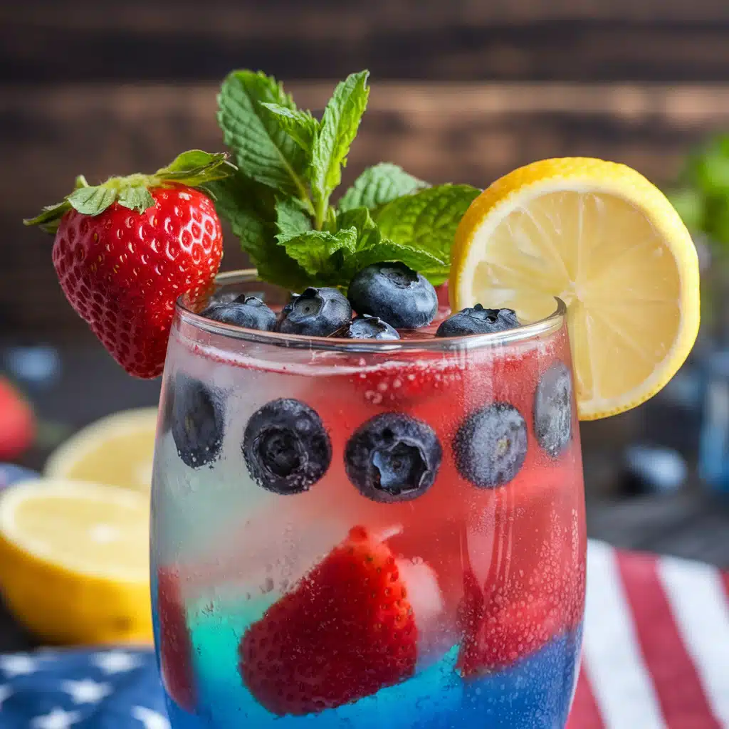 Patriotic Lemonade Mocktail
