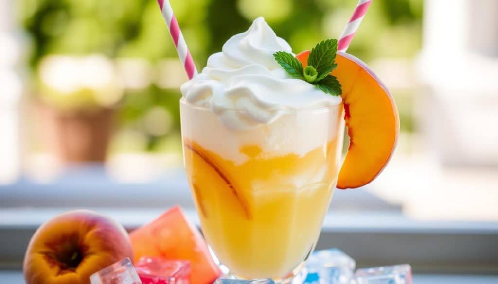 Peach Cloud Mocktail garnishing tips