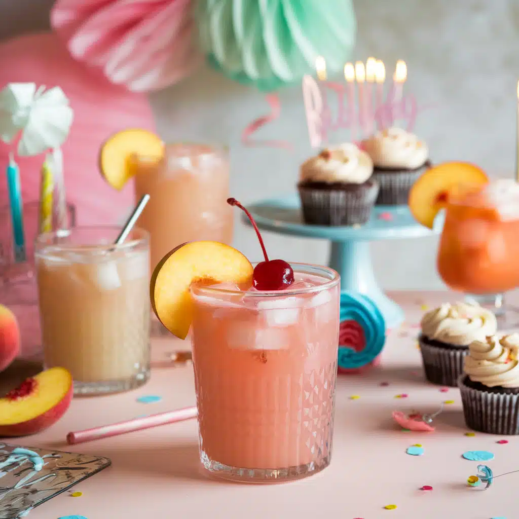 Peach Party Punch Mocktail