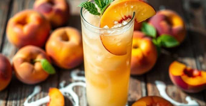 Peaches and Cream Mocktail