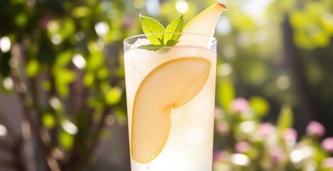 Pear Ginger Sparkler Mocktail