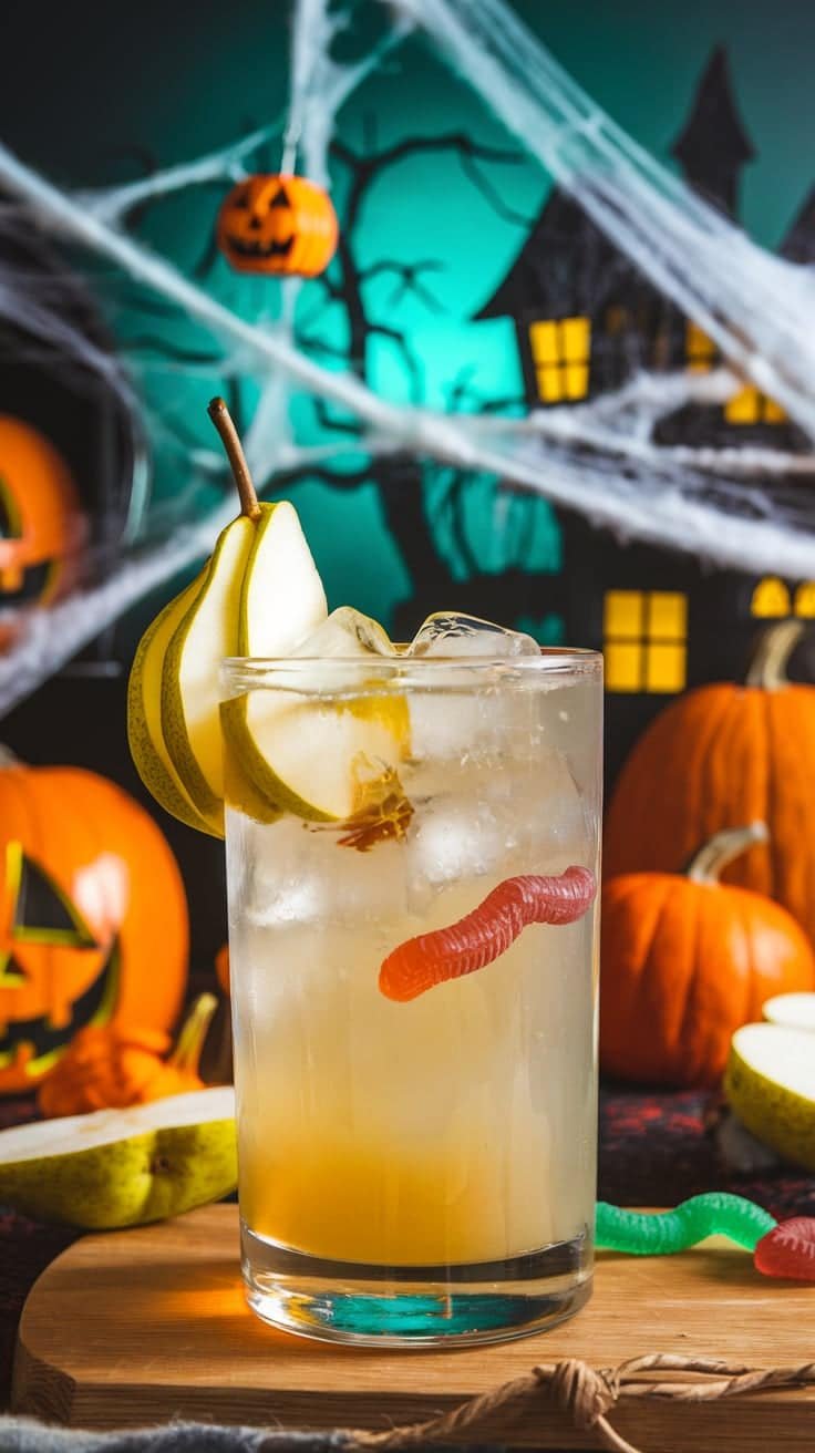 Petrifying Pear Punch Mocktail 