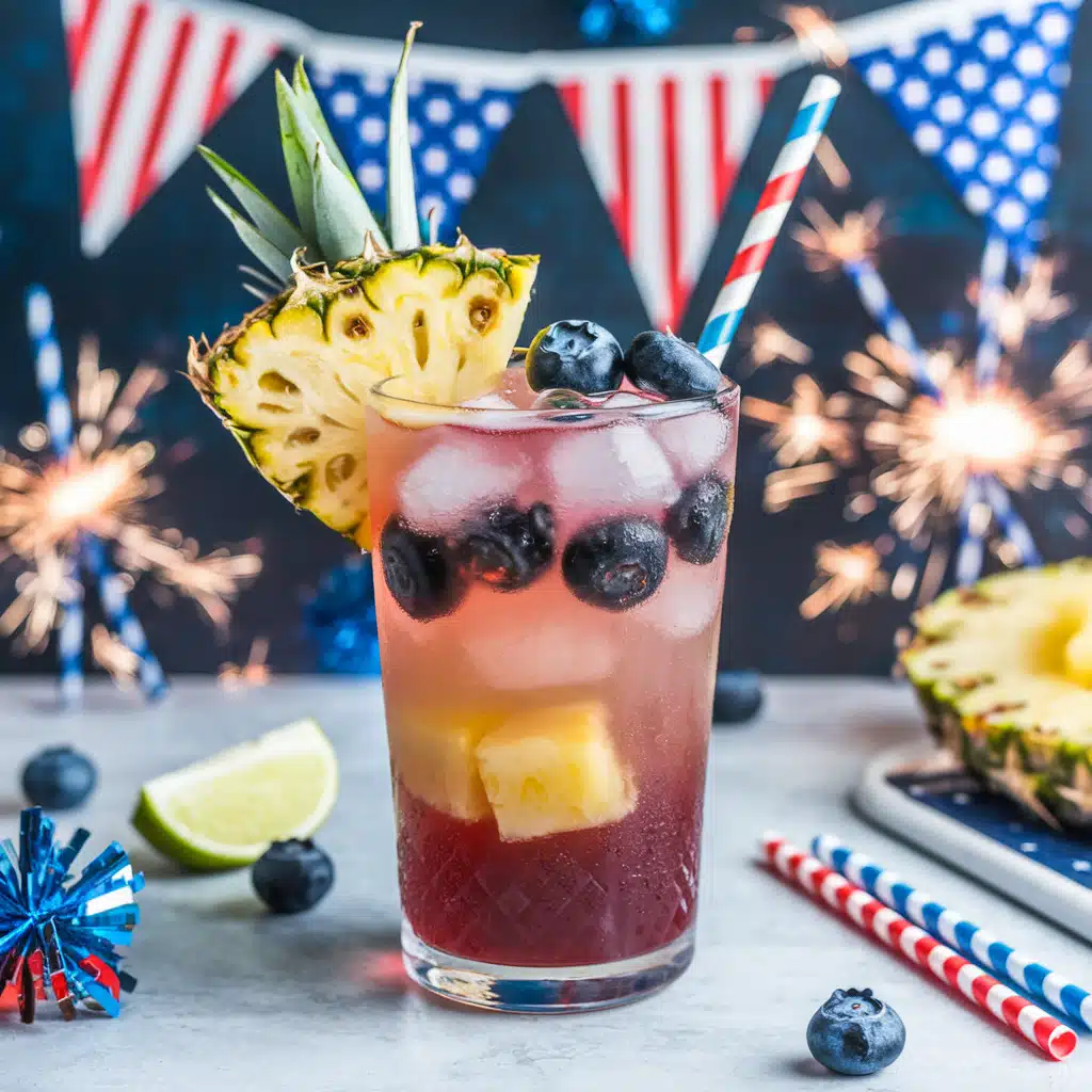 Pineapple Blueberry Mocktail