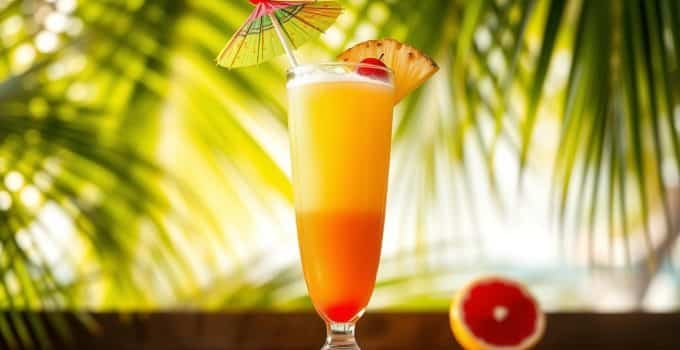 Pineapple Orange Sunrise Mocktail