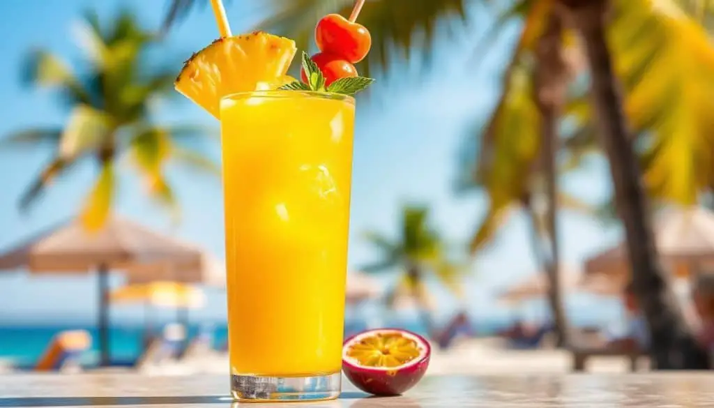 Pineapple Passionfruit Punch Mocktail