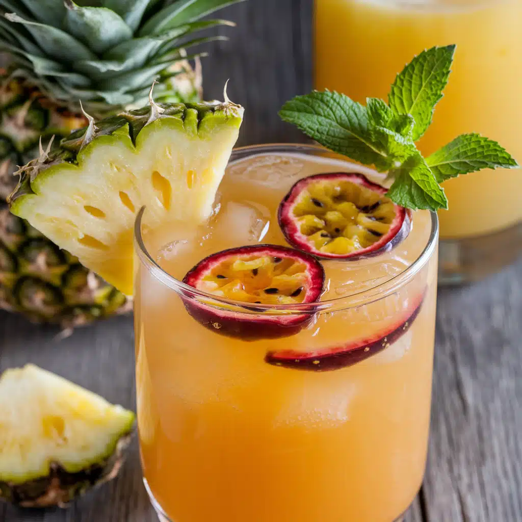 Pineapple Passionfruit Punch Mocktail