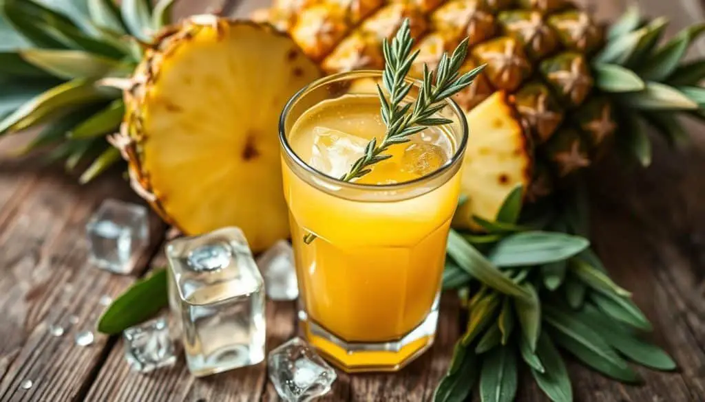 Pineapple Sage Glow Mocktail ingredients