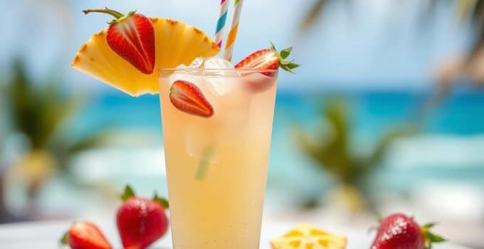 Pineapple Strawberry Mocktail