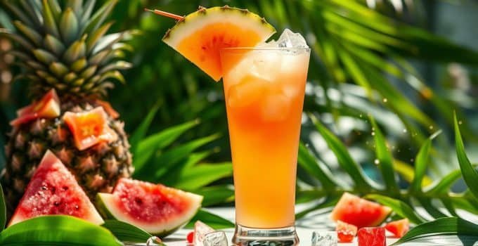 Pineapple Watermelon Mocktail