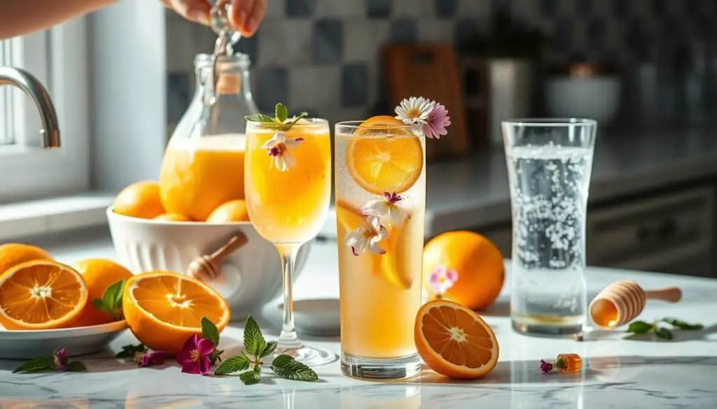 Preparation steps for making mocktails