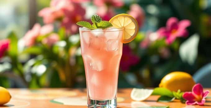 Pretty in Pink Lemonade Mocktail